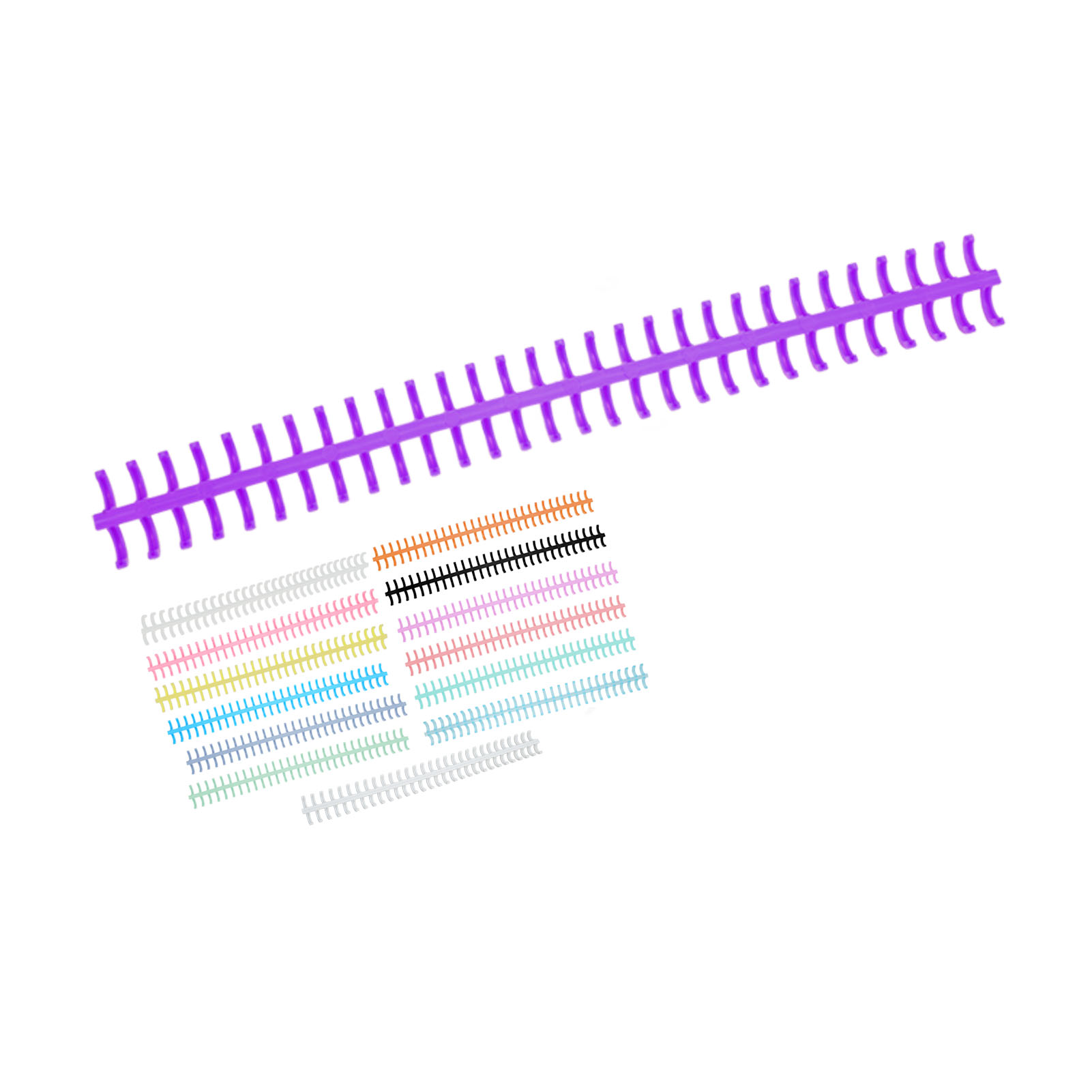 10PCS 30 Hole Loose Leaf Bindi - Binding Comb Plastic recension och pris