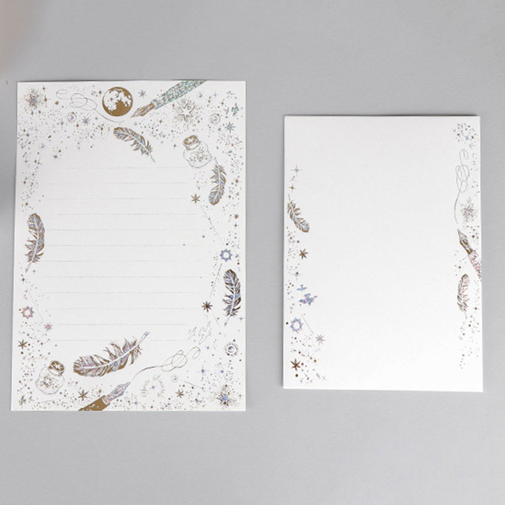 1Set Invitation Letter Paper E - Letter Envelope Kraft recension och pris