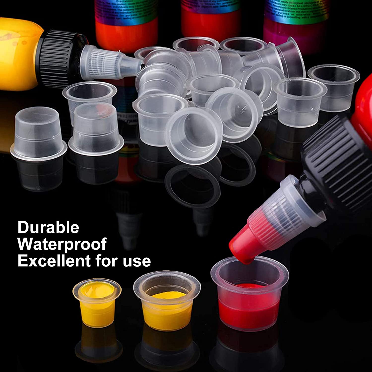 1000/500/100pcs Plastic Tattoo - Calligraphy Ink Bottle recension och pris