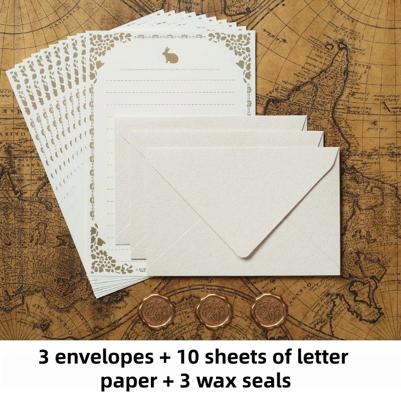 16PCS Vintage Linen Envelopes  - Letter Envelope Kraft recension och pris