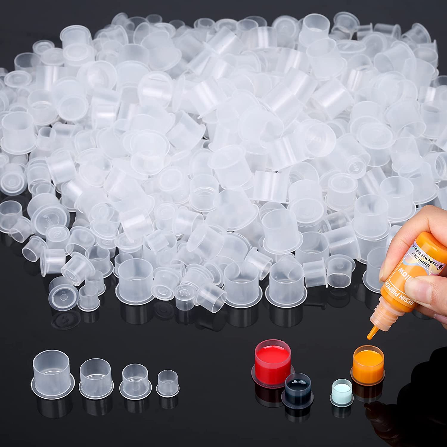 100pcs Disposable Tattoo Ink C - Calligraphy Ink Bottle recension och pris