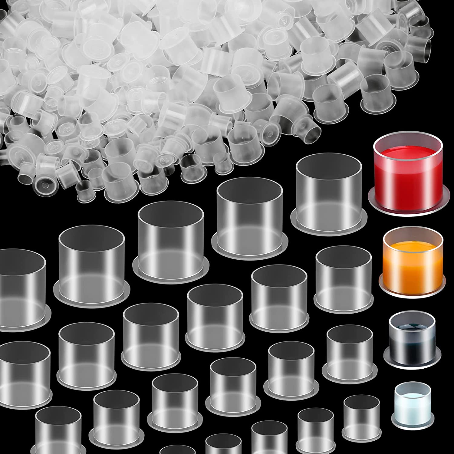 100pcs Disposable Tattoo Ink C - Calligraphy Ink Bottle recension och pris
