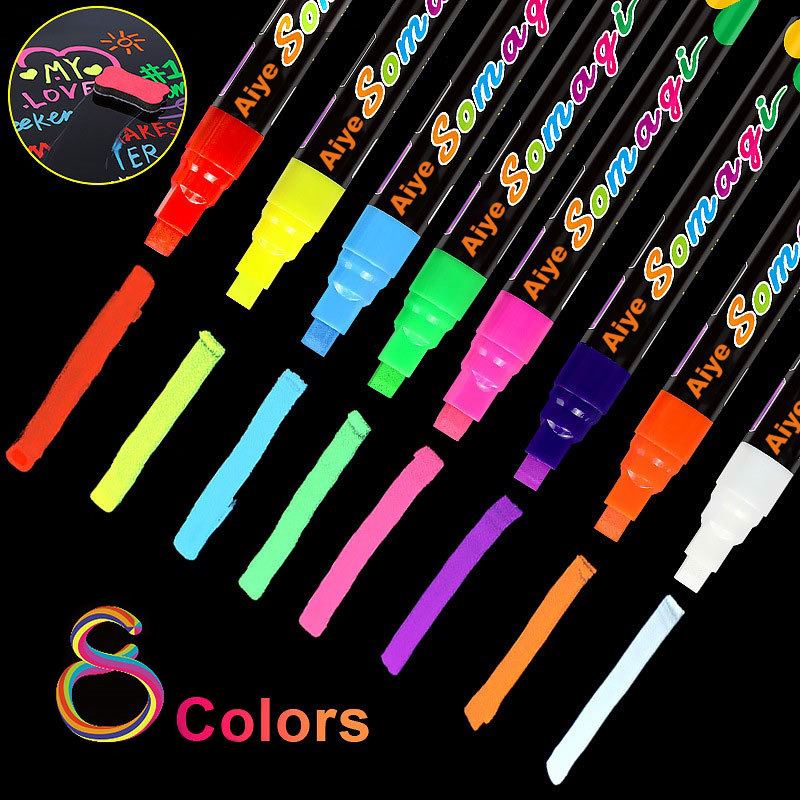 Liquid Erasable Chalk Markers  - Highlighter Set Pastel recension och pris