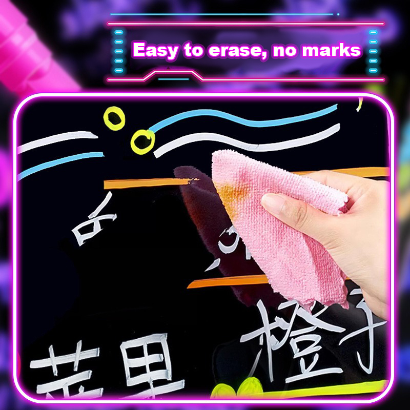 Liquid Erasable Chalk Markers  - Highlighter Set Pastel recension och pris