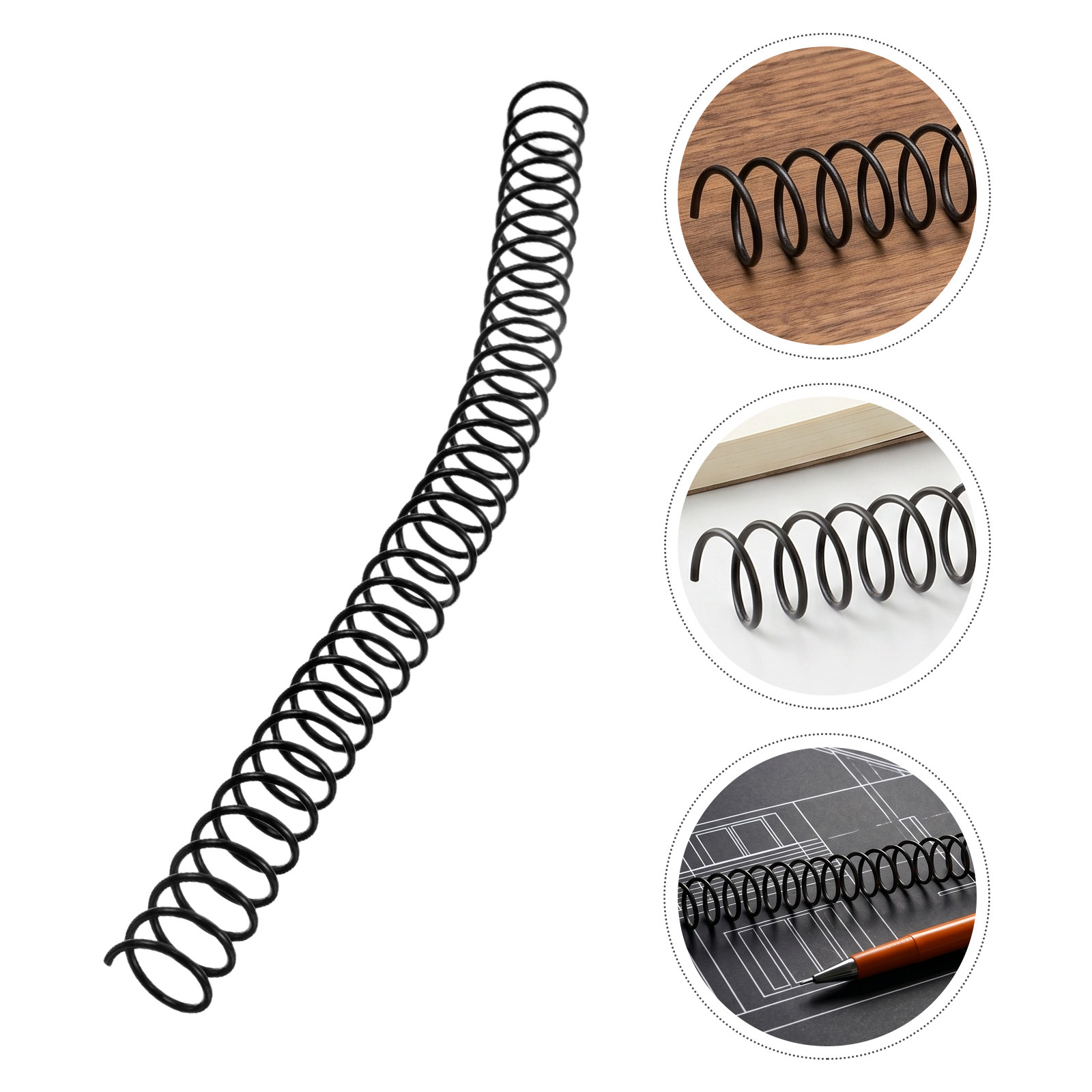 15Pcs Plastic Spiral Binding C - Binding Comb Plastic recension och pris