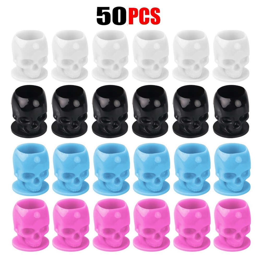 50 Pcs Safe Skull Design Tatto - Calligraphy Ink Bottle recension och pris