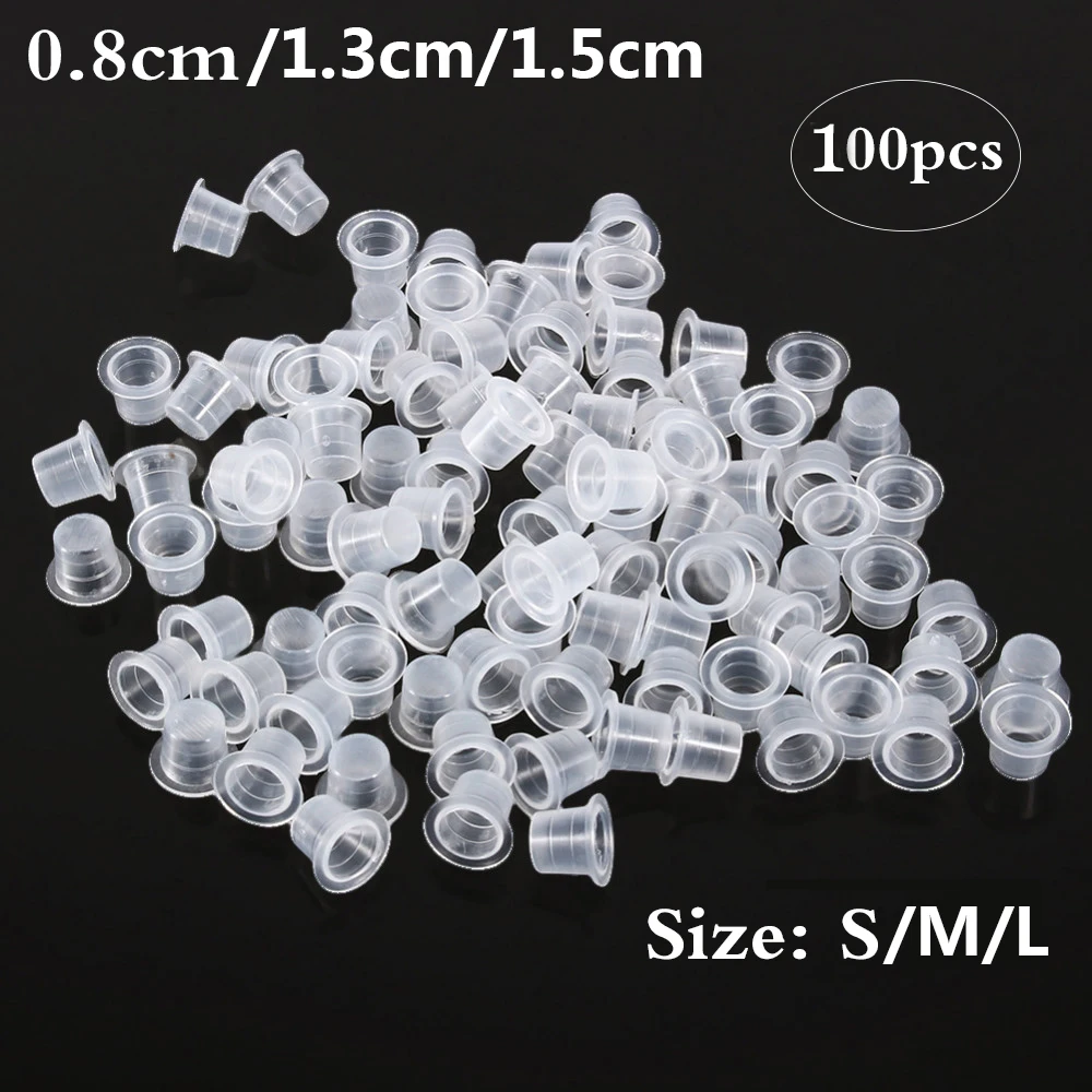 100Pcs Tattoo Plastic Tattoo I - Calligraphy Ink Bottle recension och pris