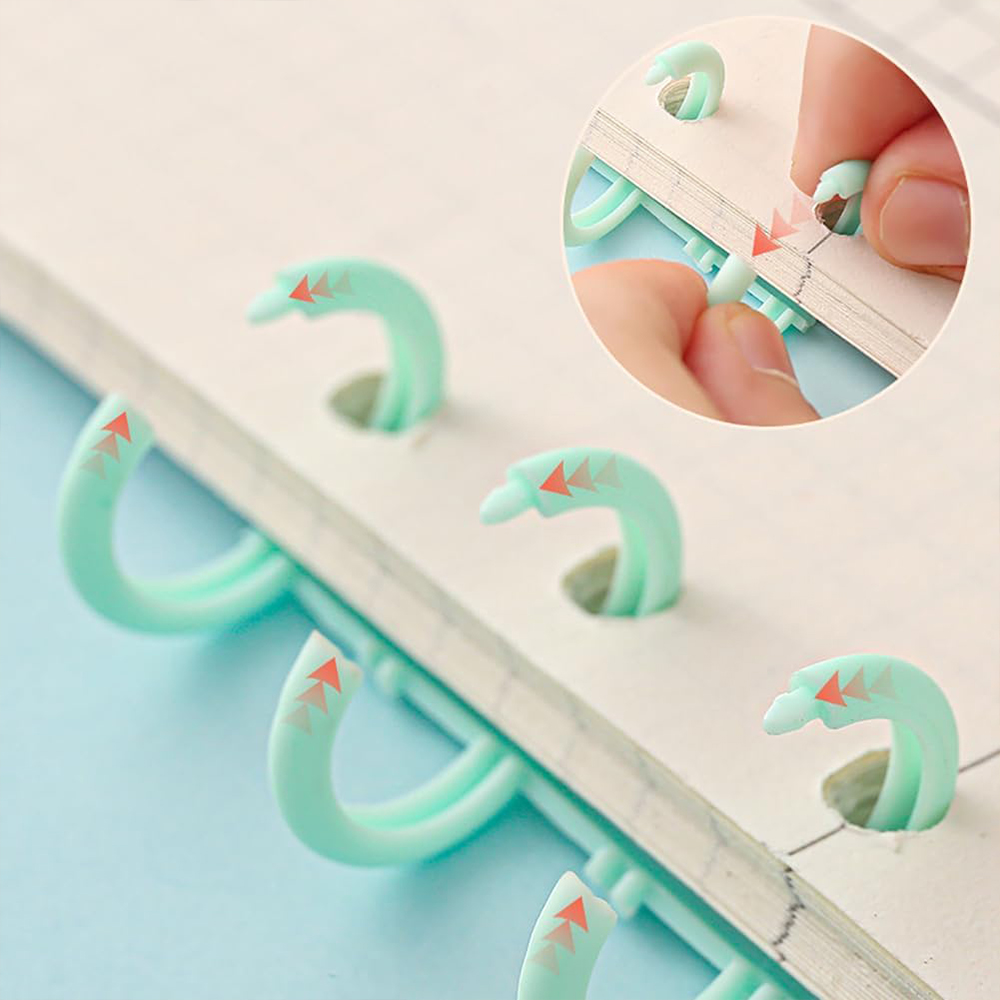 5/10Pcs Loose Leaf Binder Ring - Binding Comb Plastic recension och pris