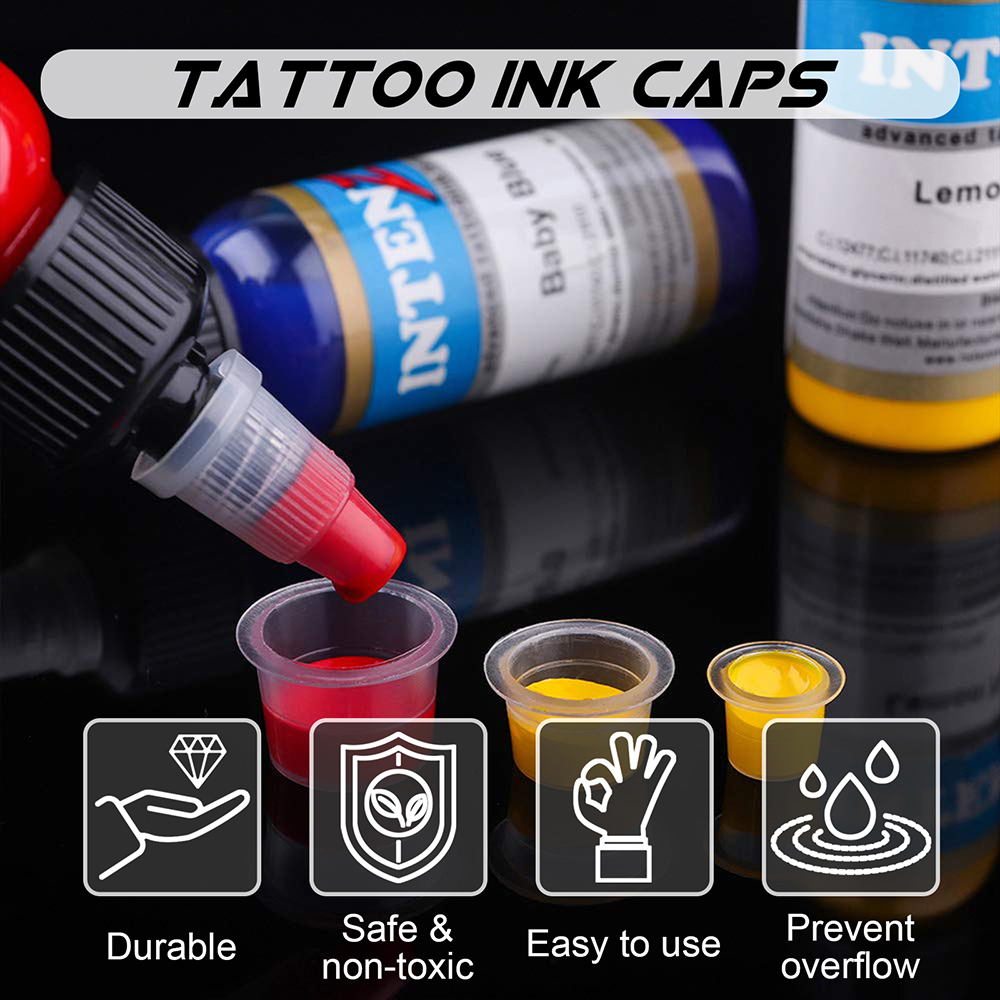 1000/100pcs Disposable Tattoo  - Calligraphy Ink Bottle recension och pris