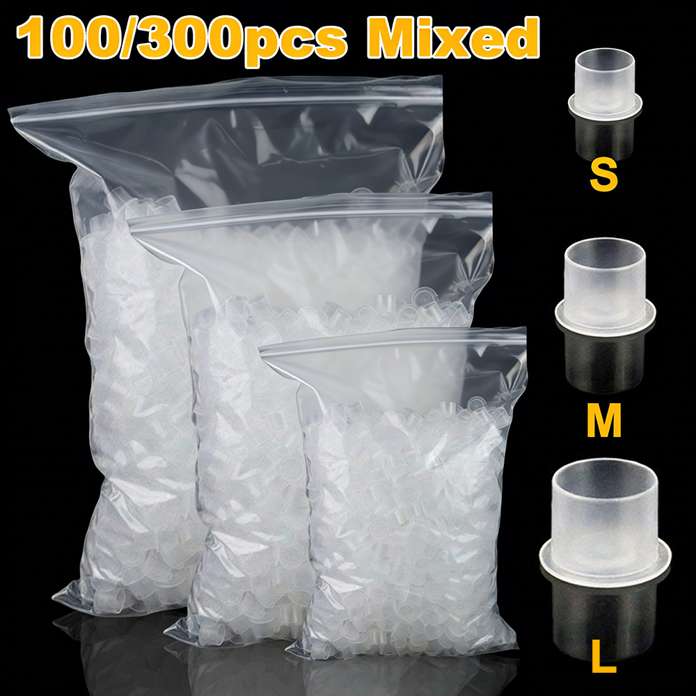300/100pcs Tattoo Ink Cups Cap - Calligraphy Ink Bottle recension och pris