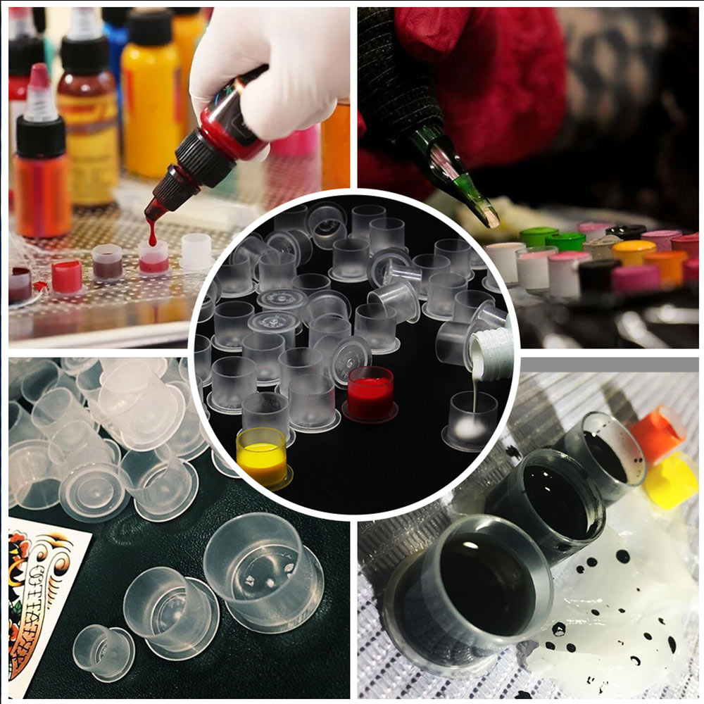 300/100pcs Tattoo Ink Cups Cap - Calligraphy Ink Bottle recension och pris