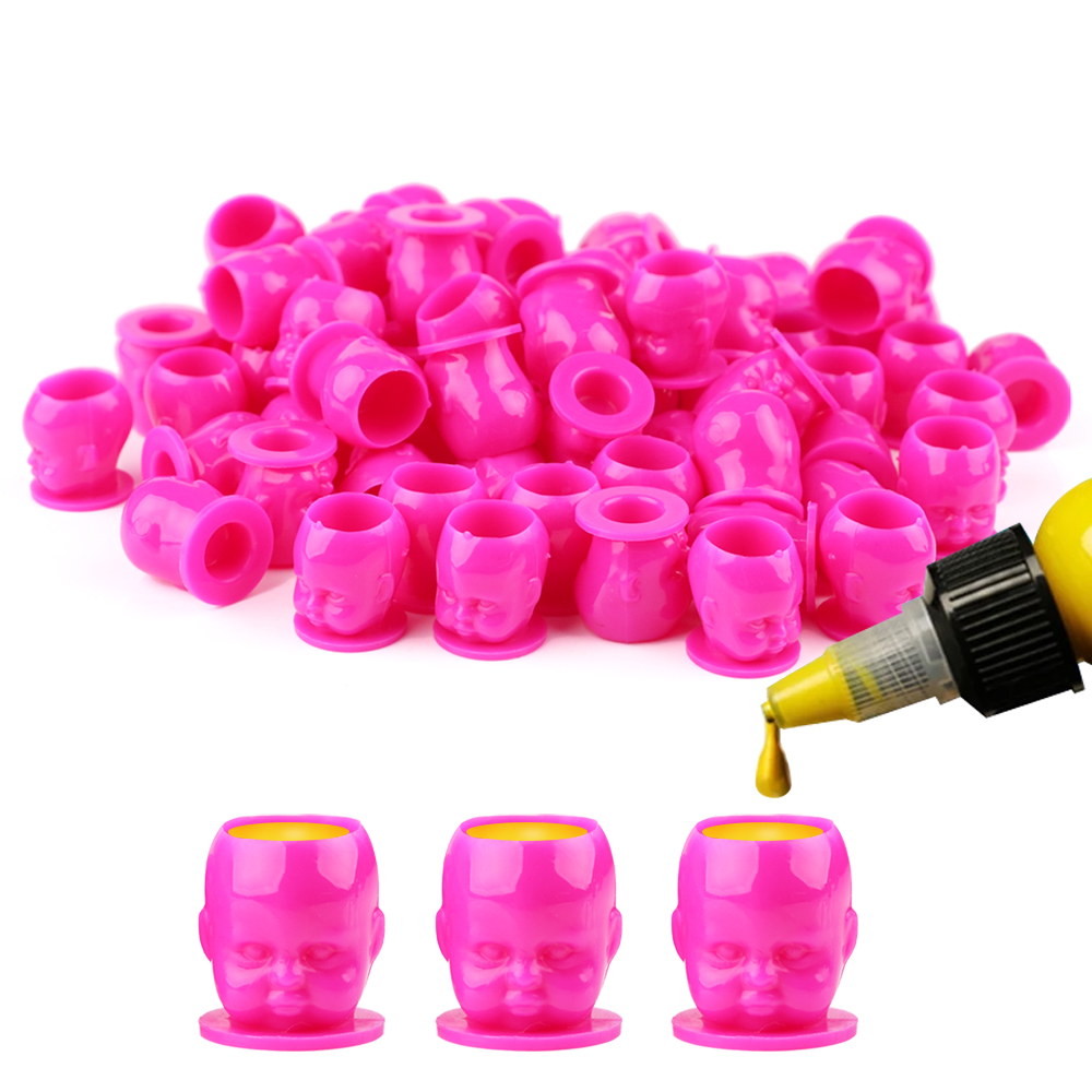 50pcs Plastic Disposable Tatto - Calligraphy Ink Bottle recension och pris