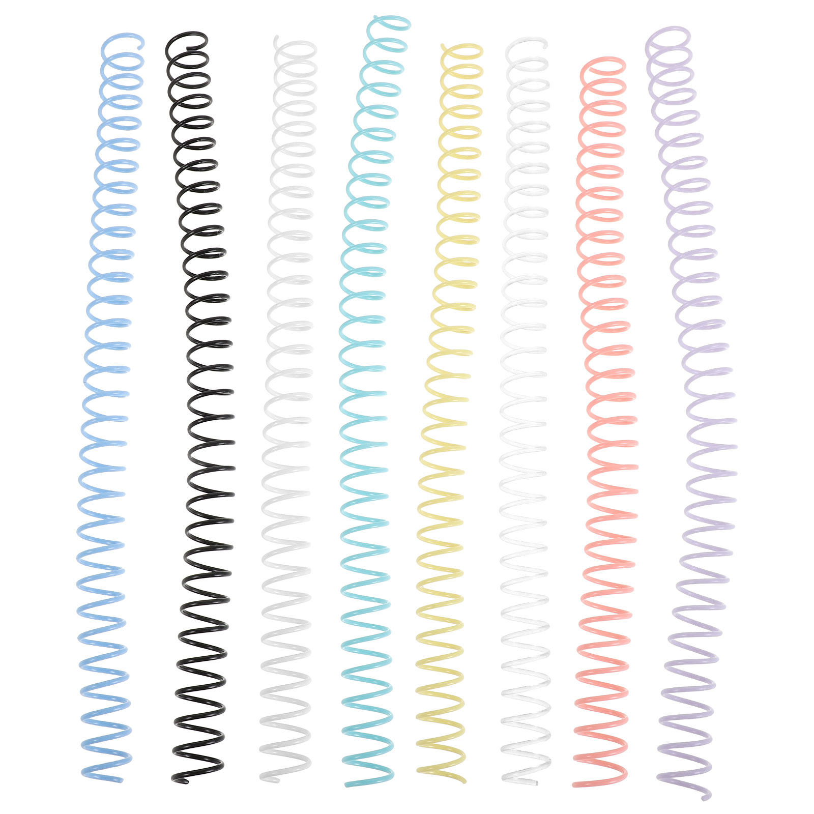 8Pcs Plastic Spiral Binding Co - Binding Comb Plastic recension och pris