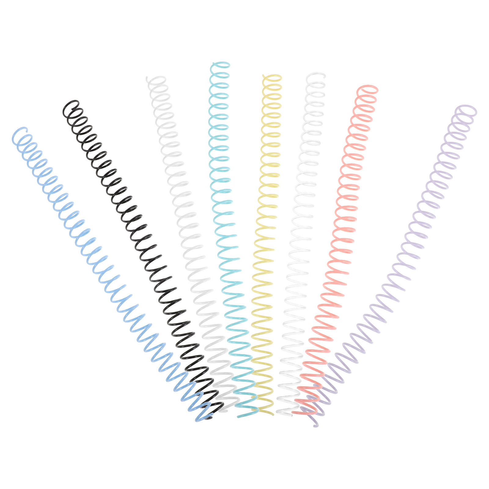 8Pcs Plastic Spiral Binding Co - Binding Comb Plastic recension och pris