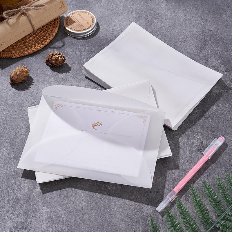 50pcs/lot Blank Translucent En - Letter Envelope Kraft recension och pris
