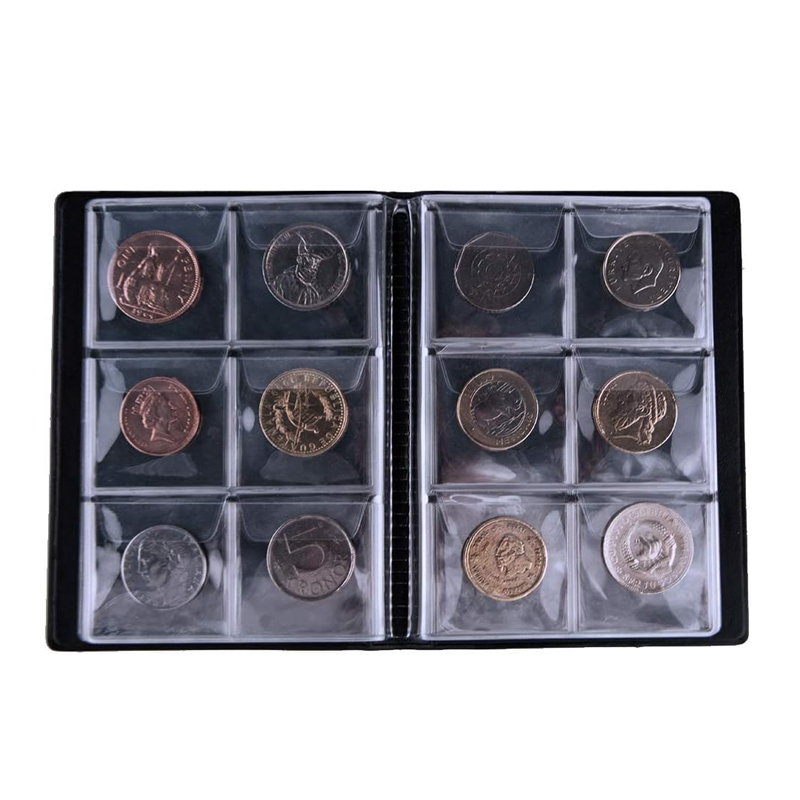 60Pocket Coin Collection Album - Binding Comb Plastic recension och pris