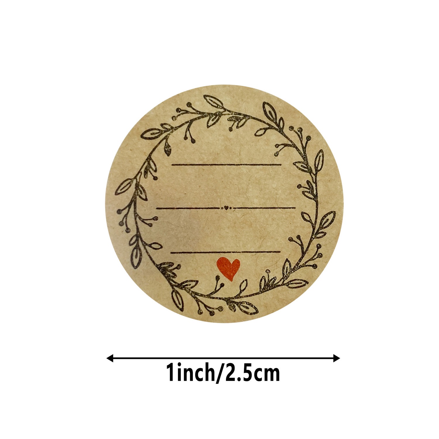 500 PCs/roll 1 inch kraft pape - Letter Envelope Kraft recension och pris