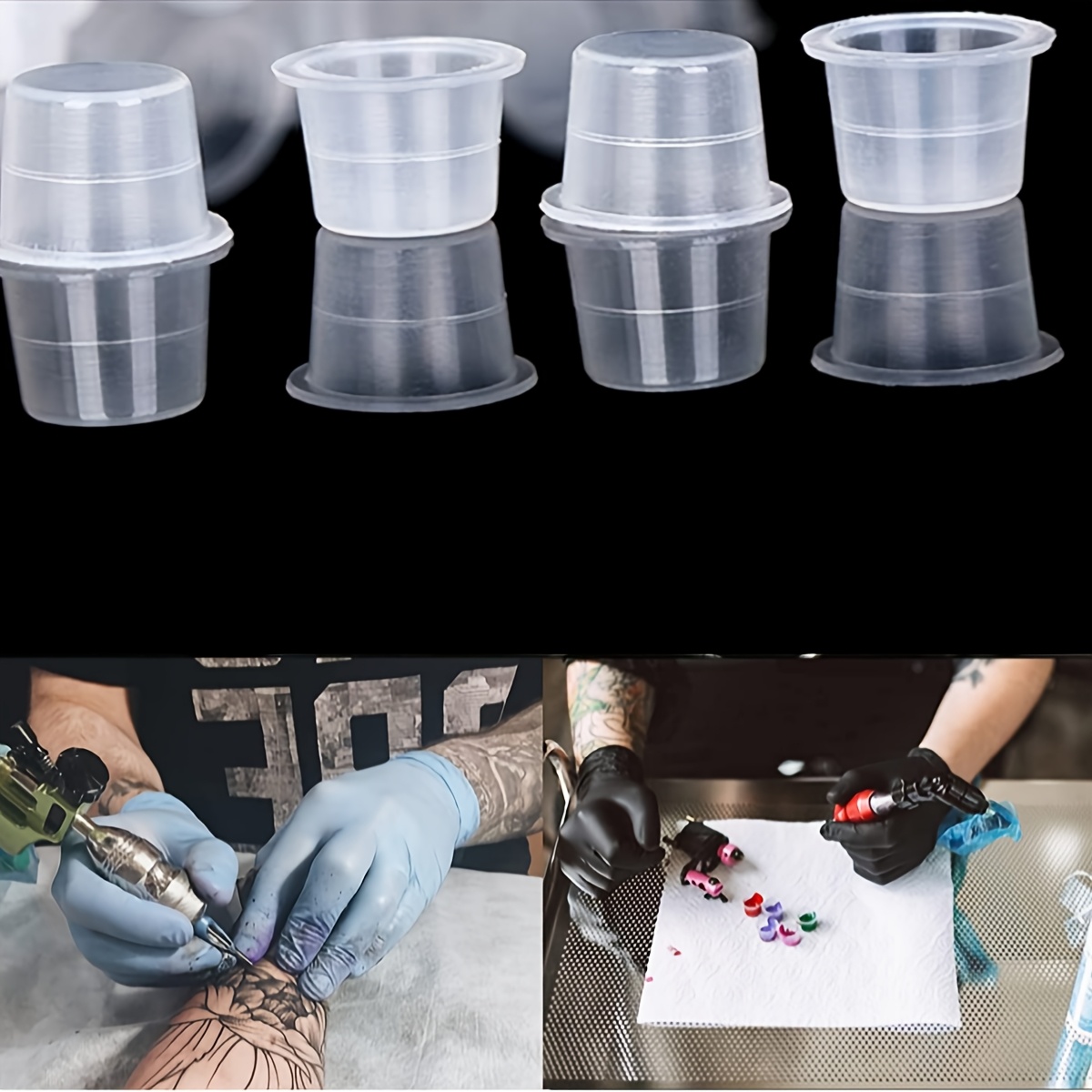 100/1000pcs Tattoo Large Mediu - Calligraphy Ink Bottle recension och pris